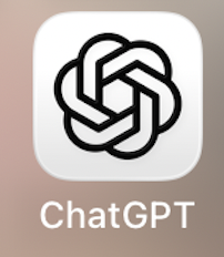 スマートフォンのホーム画面に表示されたChatGPTアプリのアイコン。