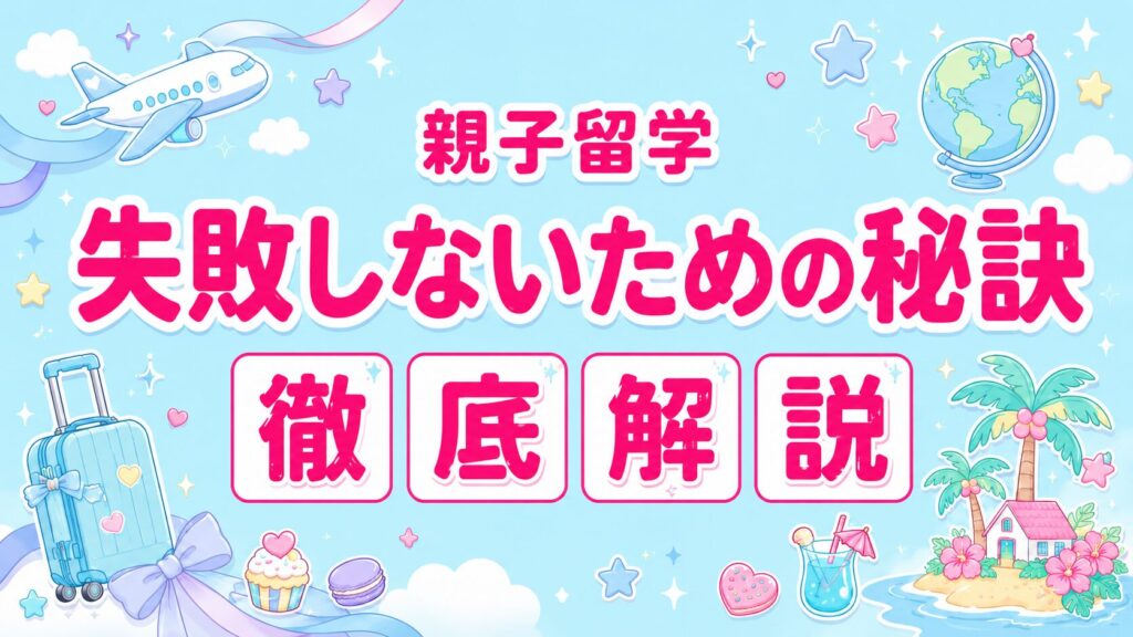 フィリピン親子留学で失敗しないための秘訣を徹底解説するアイキャッチ画像